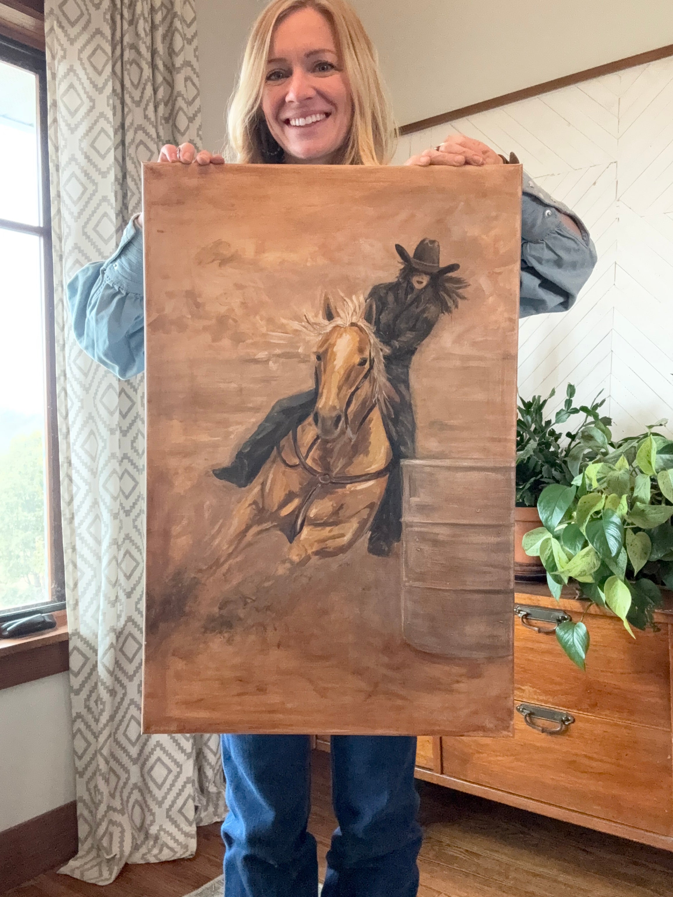 Original Art Work : Barrel Racer