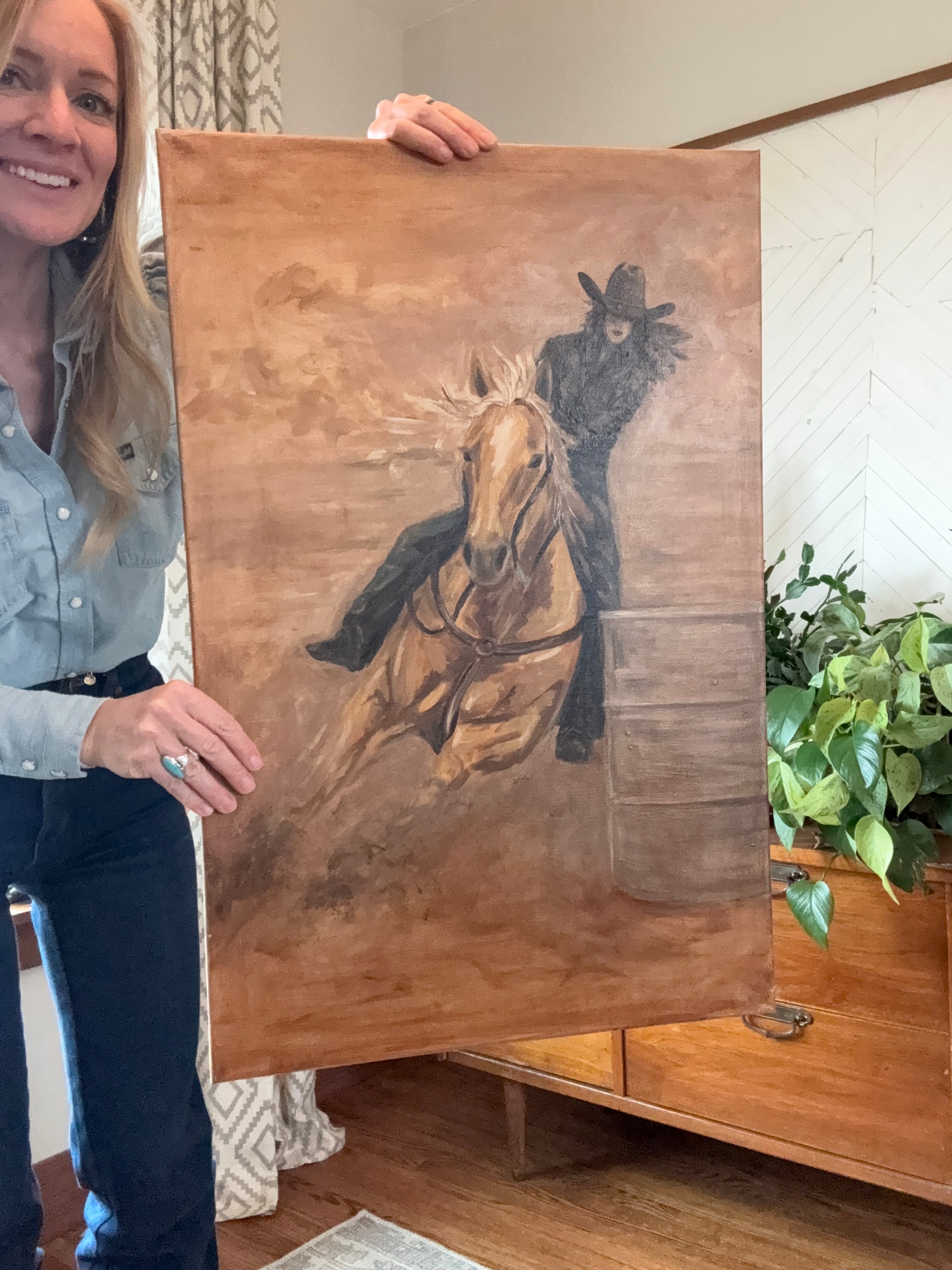 Original Art Work : Barrel Racer
