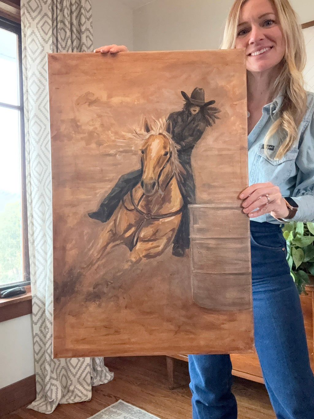 Original Art Work : Barrel Racer