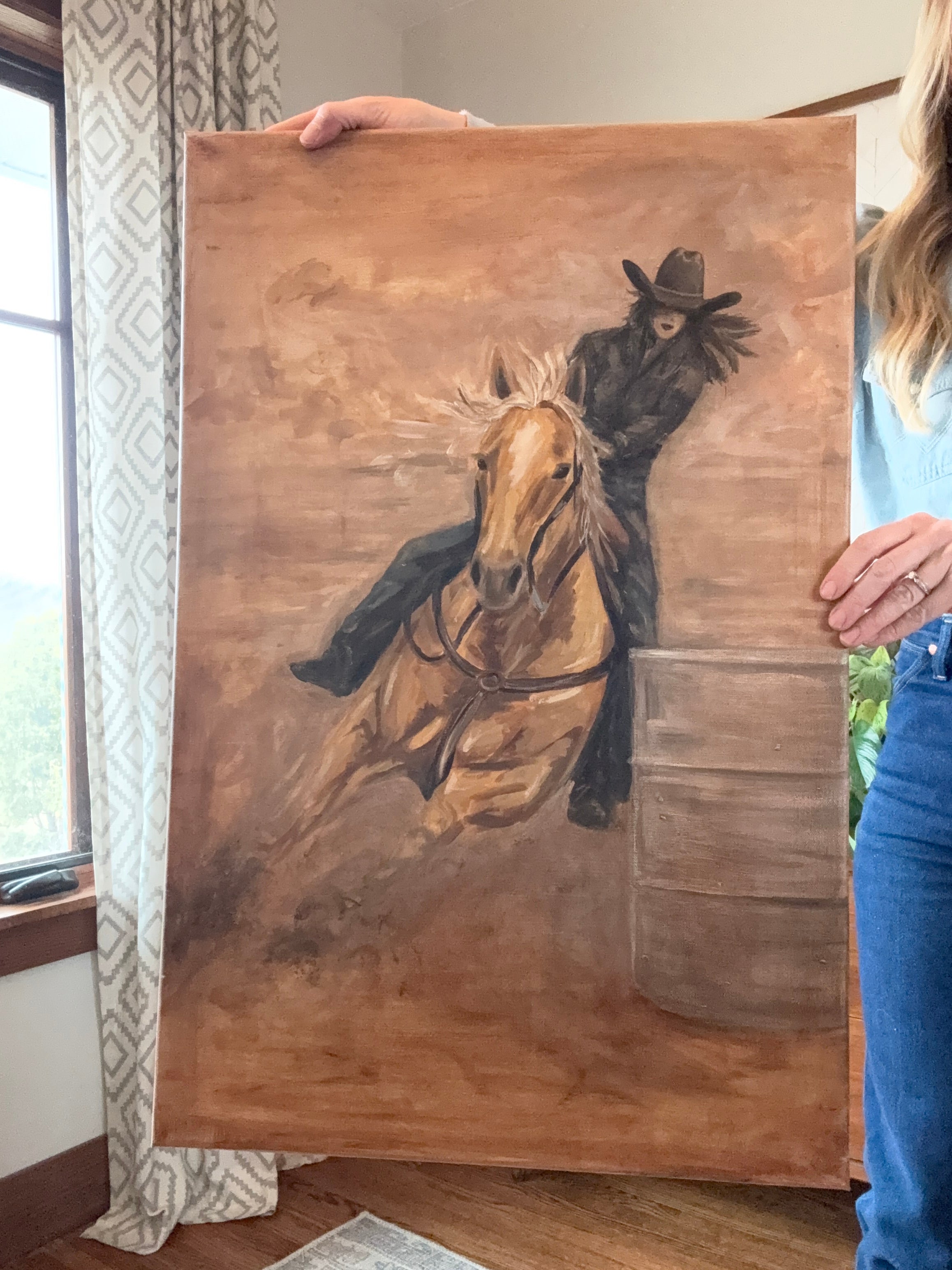 Original Art Work : Barrel Racer