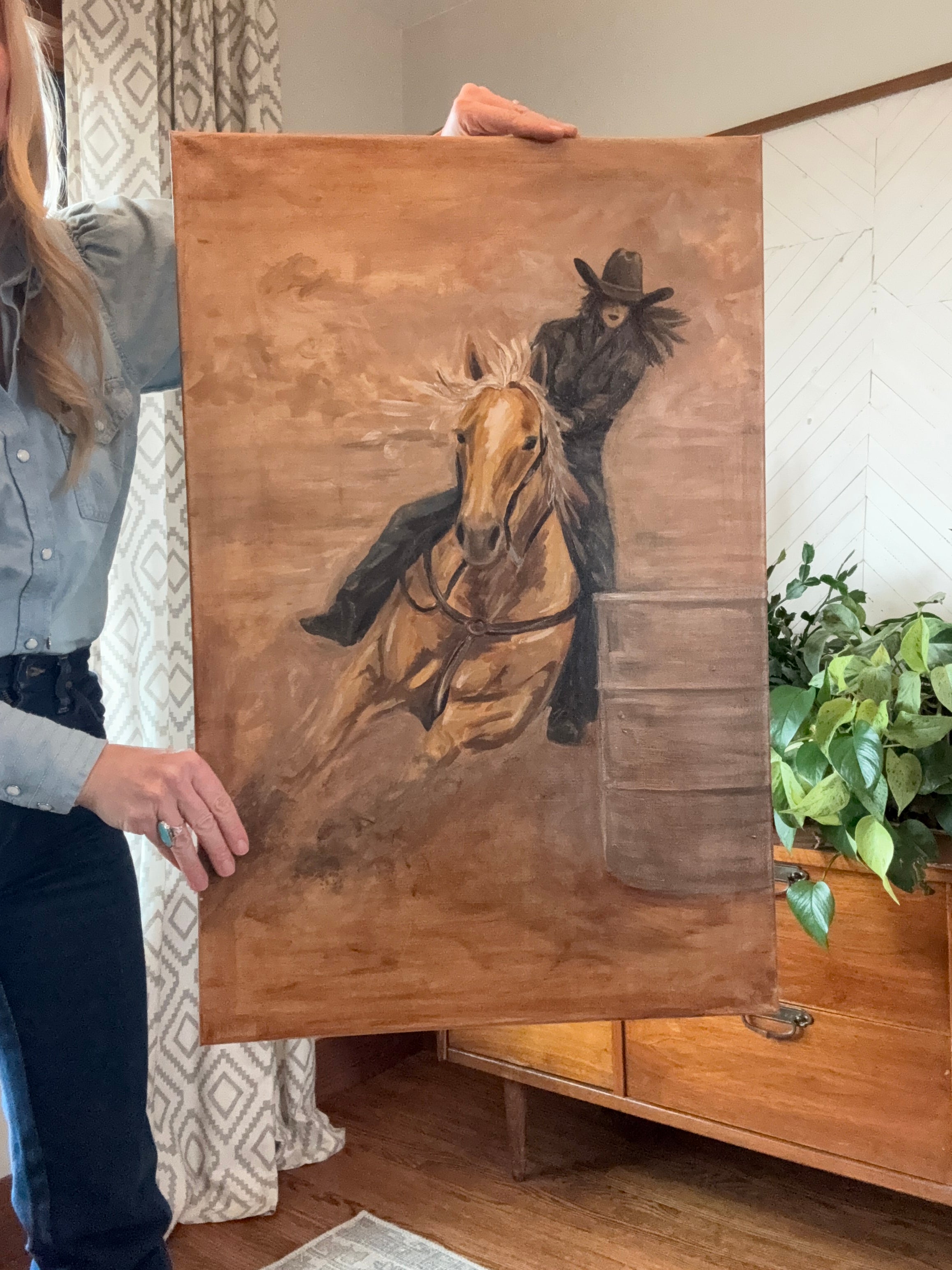 Original Art Work : Barrel Racer