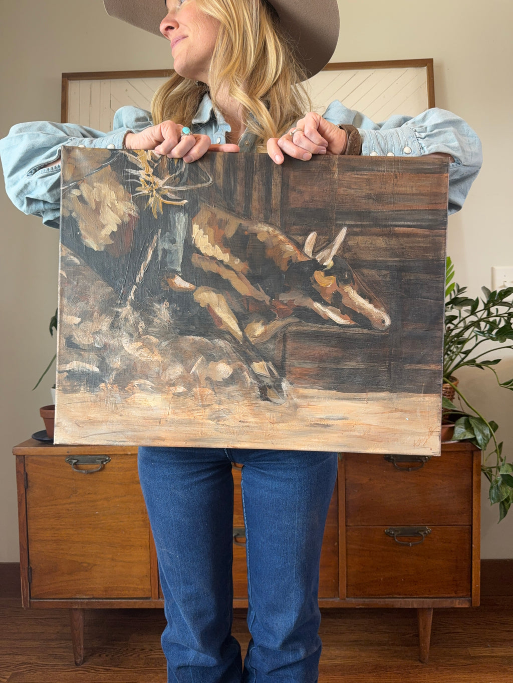 Original Art Work : Bull Ride