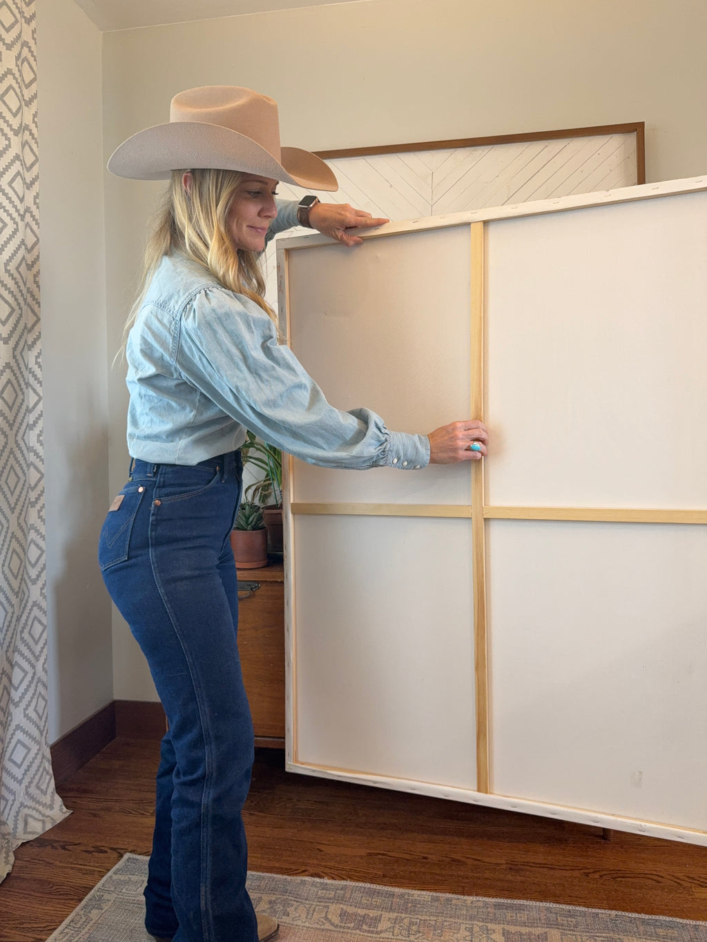 Original Art Work : Calf Roping : Large