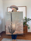 Original Art Work : Cactus Sunset : Large