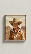 Original Cowgirl Canvas Painting